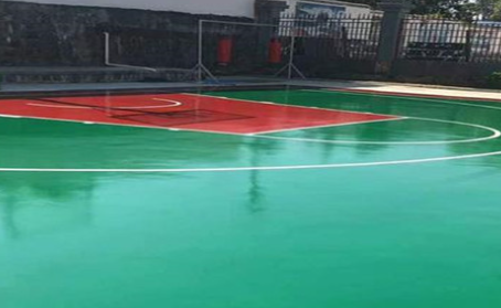 济南篮球场翻新地面